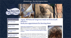 Desktop Screenshot of jaguaallnaturalbodyart.com